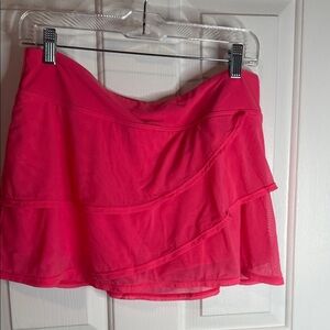 Coco Reef Bright Pink Layered Swim skirt